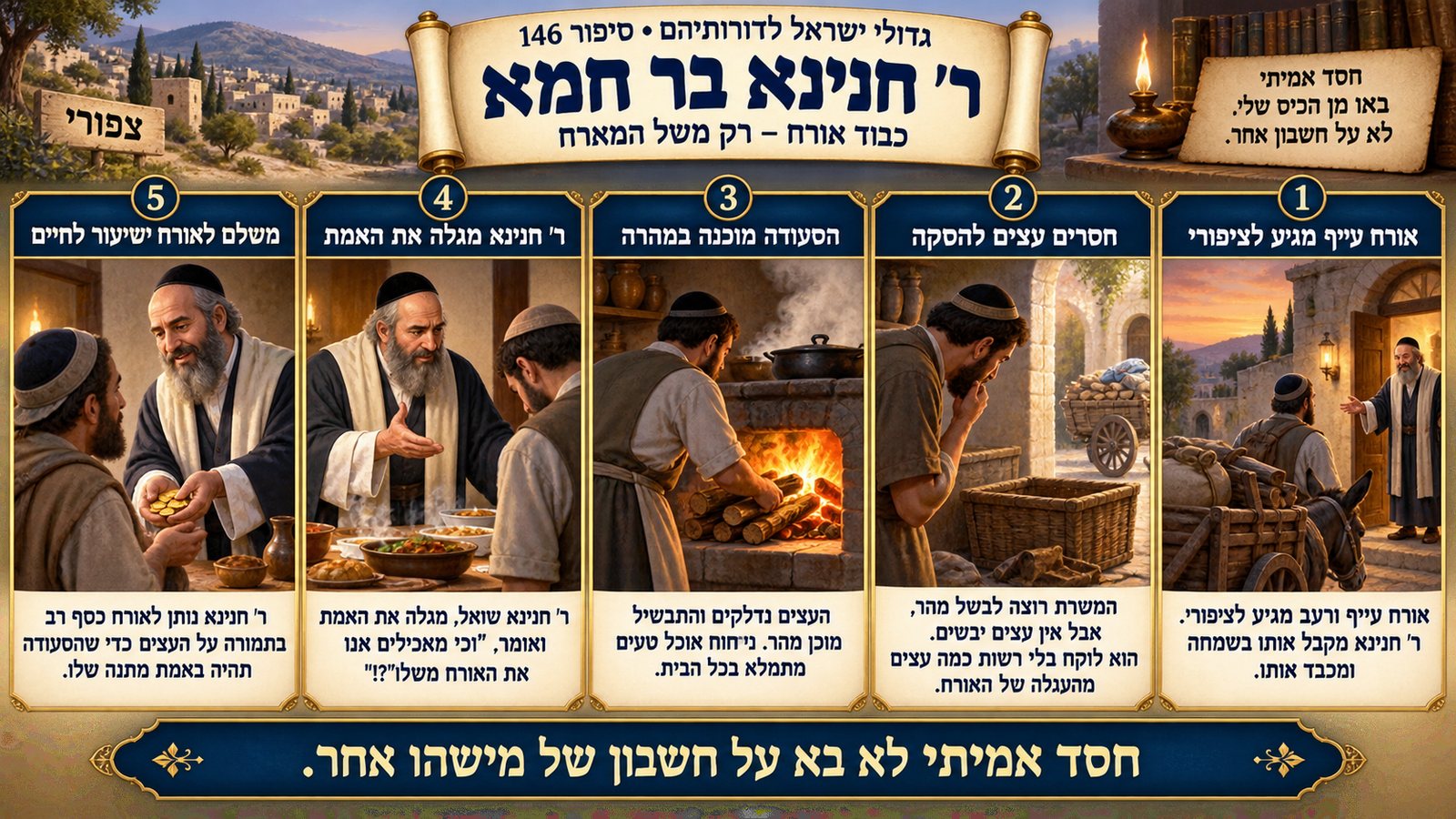 תמונת סיכום — ר' חנינא בר חמא: ר' חנינא בר חמא
